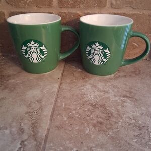 Starbucks Green Ceramic Mug 12oz